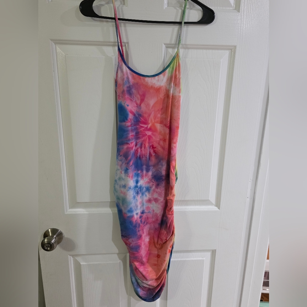 Vibrant Tie-Dye Dress